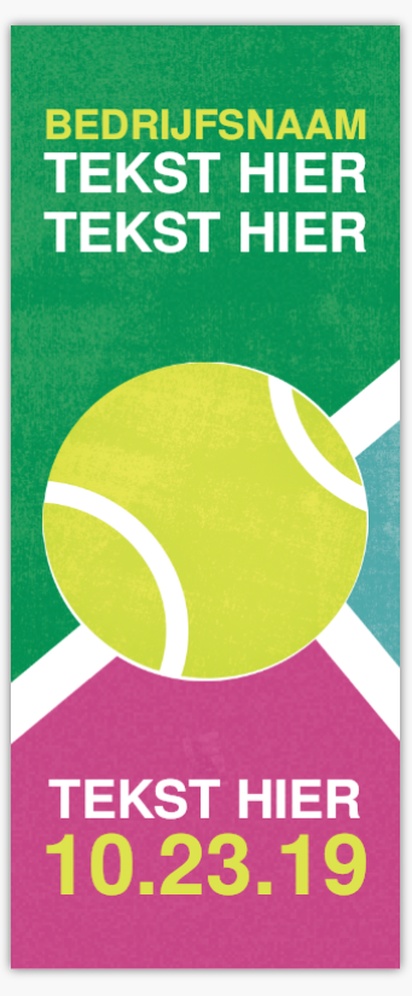 Voorvertoning ontwerp voor Ontwerpgalerij: Sport Roll-up banners, 85 x 206 cm Economy
