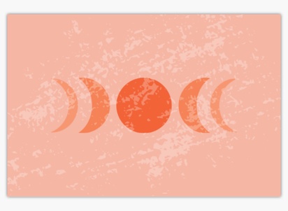Un decoración luna diseño rosa naranja