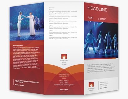 Design Preview for Design Gallery: Theater Custom Brochures, 8.5" x 11" Tri-fold
