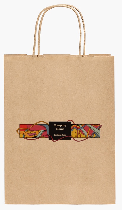Design Preview for Design Gallery: Art & Entertainment Paper Bags, 27.5 x 20.5 x 11 cm