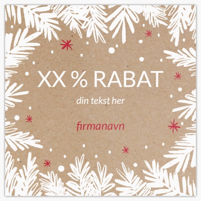 Forhåndsvisning af design for Designgalleri: Jul og højtider Ekstra tykke visitkort, Kvadratisk (65 x 65 mm)