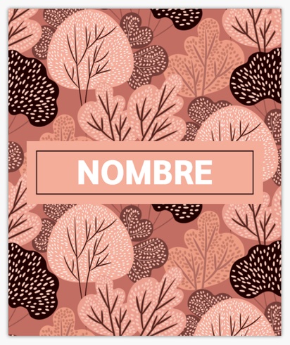 Un monograma floral diseño rosa marrón