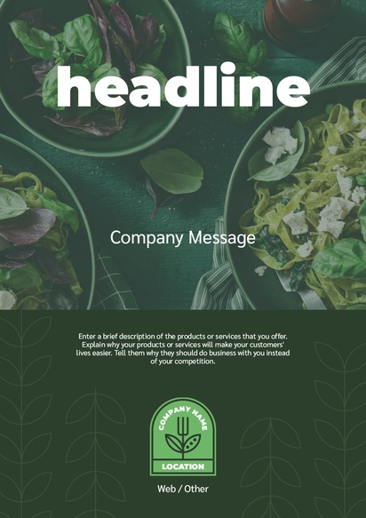 Design Preview for Design Gallery: Organic Food Stores Posters, A1 (594 x 841 mm) 