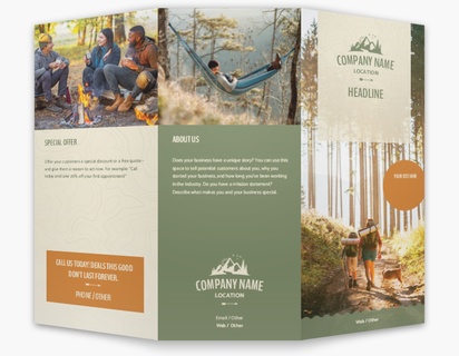 Design Preview for Hunting & Fishing Custom Brochures Templates, 8.5" x 11" Tri-fold
