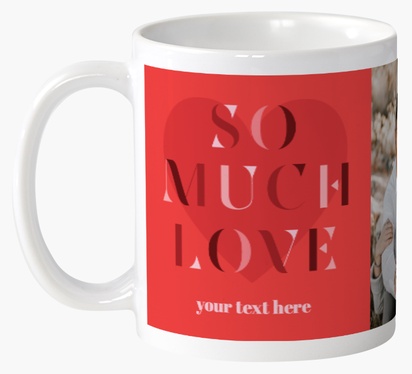 Design Preview for Design Gallery: Valentine's Day Custom Mugs, Wrap-around