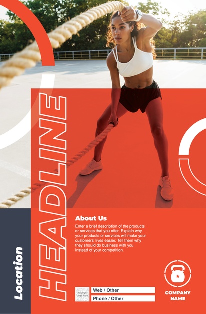 Design Preview for Design Gallery: Fitness Classes Posters, A3 (297 x 420 mm) 