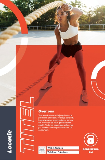 Voorvertoning ontwerp voor Ontwerpgalerij: Fitness lessen Posters, A3 (297 x 420 mm) 