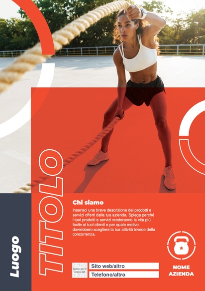 Anteprima design per Galleria di design: cavalletti pubblicitari per sport e fitness