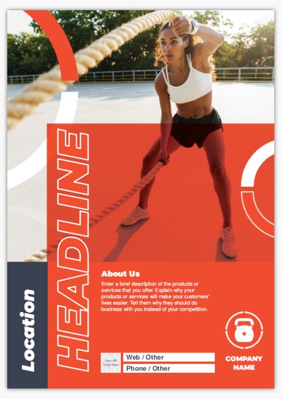 Design Preview for Design Gallery: Fitness Classes A-Frames