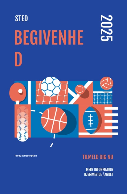 Forhåndsvisning af design for Designgalleri: Sport og fitness Plakater, A3 (297 x 420 mm) 