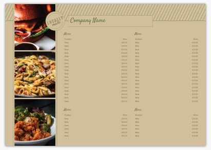 Design Preview for Design Gallery: Food Catering Plastic Signs, A3 (297 x 420 mm)