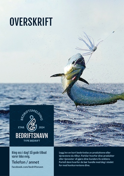 Forhåndsvisning av design for Designgalleri: Jakt & fiske Plakater, A1 (594 x 841 mm) 