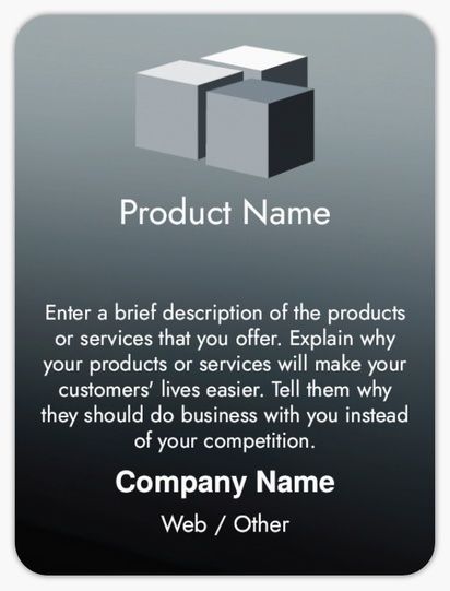 Design Preview for Design Gallery: Database Architecture & Data Management Product Labels on Sheets, Rounded Rectangle 10 x 7.5 cm