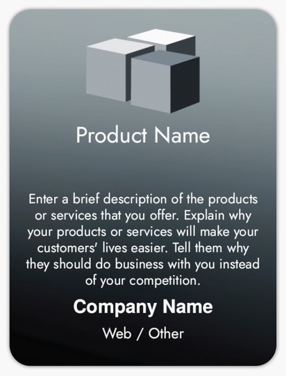 Design Preview for Design Gallery: Business Services Product Labels on Sheets, Rounded Rectangle 10 x 7.5 cm