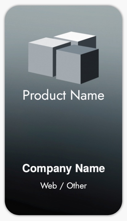 Design Preview for Design Gallery: Information & Technology Product & Packaging Labels, Rounded Rectangle  8.7 x 4.9 cm 