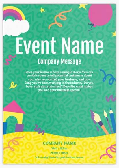 Design Preview for  Flyers & Leaflets Templates & Designs,  No Fold/Flyer A5 (148 x 210 mm)