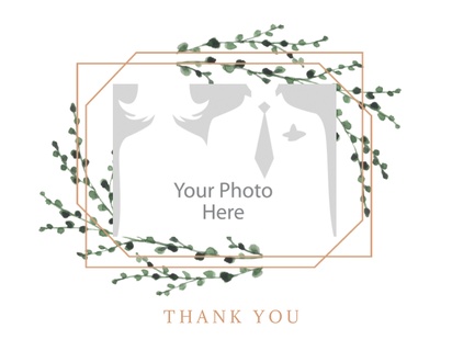Design Preview for Design Gallery: Greenery Note Cards, Folded 10.7 x 13.9 cm