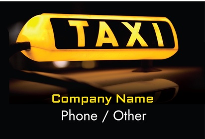 Design Preview for Design Gallery: Taxi Service Corflute Signs, 305 x 457 mm