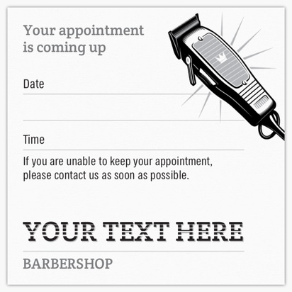 Design Preview for Design Gallery: Barbers Square Business Cards