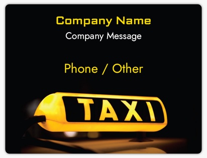 Design Preview for Taxi Service Car Magnets Templates, 8.7" x 11.5"