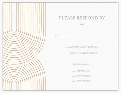 Design Preview for Templates for Modern RSVP Cards , Flat 10.7 x 13.9 cm
