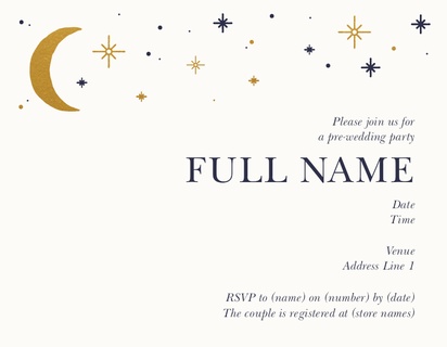 Design Preview for Templates for Bohemian Invitations and Announcements , Flat 10.7 x 13.9 cm