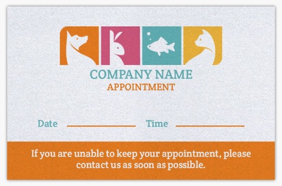 Design Preview for Design Gallery: Animals & Pet Care Pearl Business Cards