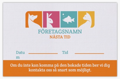 Förhandsgranskning av design för Designgalleri: Djurskötsel Visitkort med linneyta
