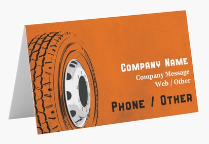 Design Preview for Design Gallery: Mechanics & Auto Body Folded Business Cards