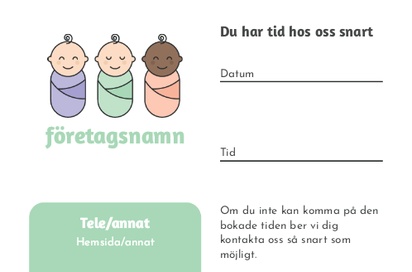 Förhandsgranskning av design för Designgalleri: Graviditet & barnafödsel Visitkort med obestruket naturligt papper