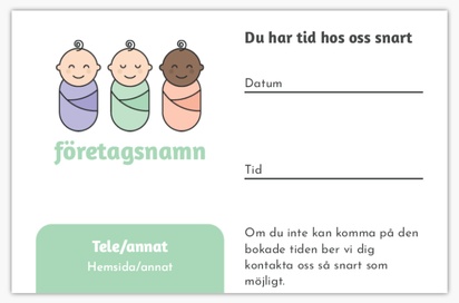 Förhandsgranskning av design för Designgalleri: Graviditet & barnafödsel Visitkort med softtouch-yta