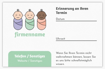 Designvorschau für Designgalerie: Standard-Visitenkarten Kindergärten, Standard (85 x 55 mm)