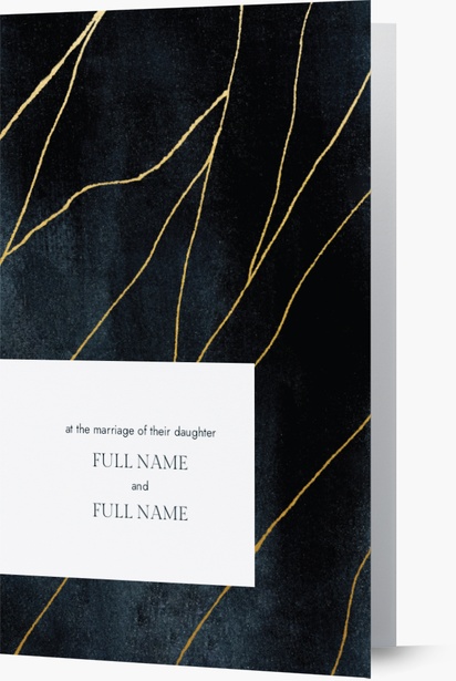 Design Preview for Design Gallery: Elegant Wedding Invitations, Folded 11.7 x 18.2 cm