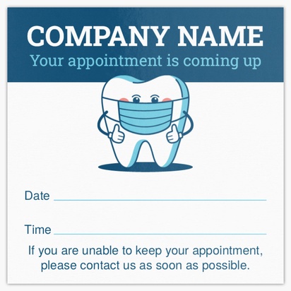 Design Preview for Dentistry Glossy Business Cards Templates, Square (2.5" x 2.5")
