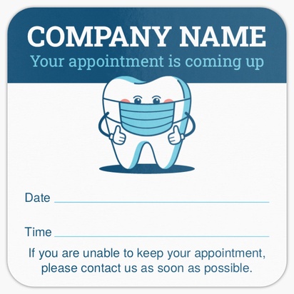 Design Preview for Dentistry Rounded Corner Business Cards Templates, Square (2.5" x 2.5")