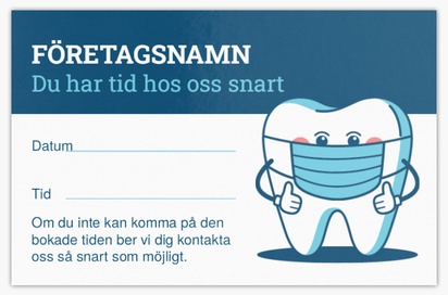 Förhandsgranskning av design för Designgalleri: Tandvård Extratjocka visitkort, Standard (85 x 55 mm)