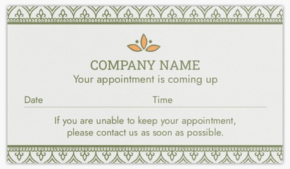 A health organic gray brown design for Appointment Cards