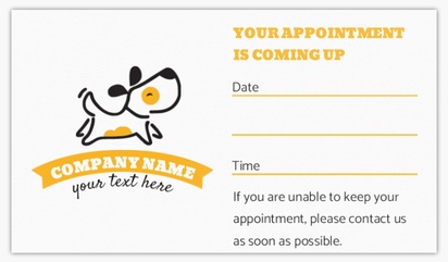 A appointment puppy gray orange design for Animals & Pet Care
