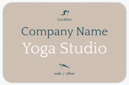 Design Preview for Design Gallery: Fitness Classes Rounded Corner Business Cards, Rounded Standard (85 x 55 mm)