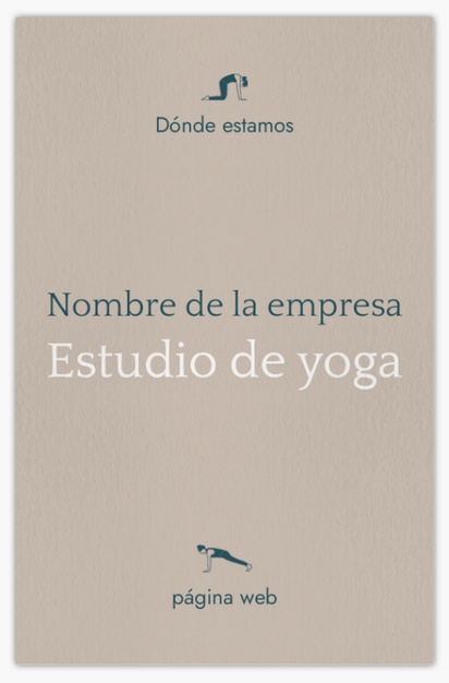 Vista previa del diseño de Galería de diseños de tarjetas de visita textura natural para yoga y pilates