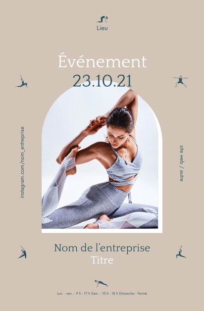 Aperçu du graphisme pour Galerie de modèles : affiches pour yoga et pilates, A3 (297 x 420 mm) 