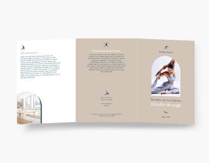 Vista previa del diseño de Galería de diseños de folletos plegados para deportes, salud y ejercicio, Tríptico A4 (210 x 297 mm)