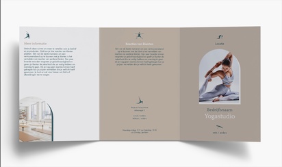 Voorvertoning ontwerp voor Ontwerpgalerij: Fitness lessen Folders, Drieluik A4 (210 x 297 mm)