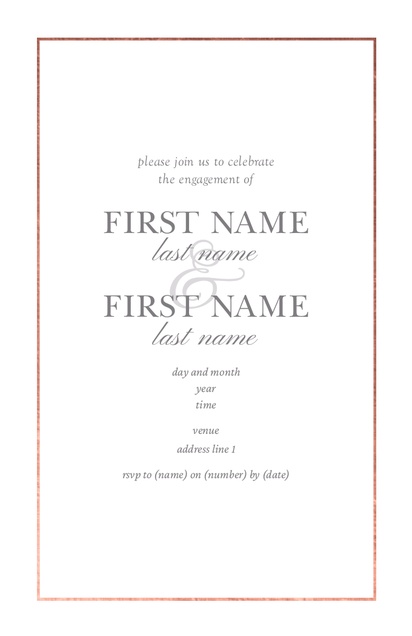 Design Preview for Design Gallery: Engagement Party Invitations and Announcements, Flat 11.7 x 18.2 cm