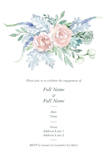 A vintage florals 날짜를 제외하고 white design for Events