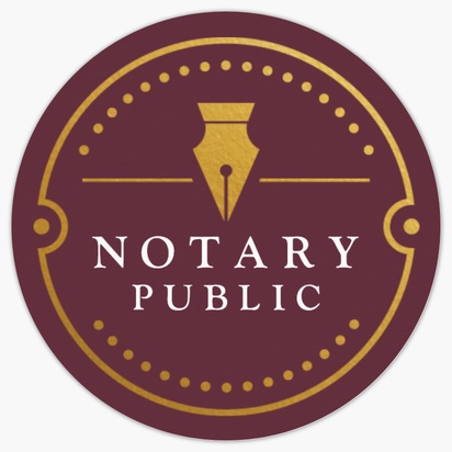 A law notary brown design for Elegant
