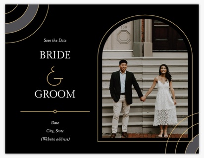 A wedding save the date elegant black gray design for Elegant with 1 uploads