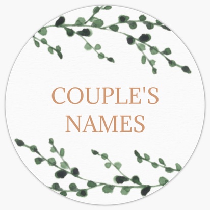 Design Preview for Wedding Sheet Stickers Templates, 1.5" x 1.5"