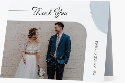 A wedding thank you classic cream white design for Season with 1 uploads