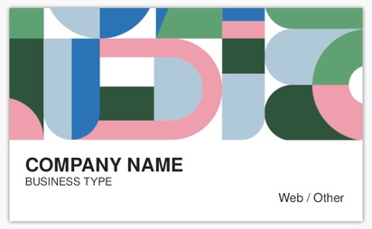 Design Preview for Templates for Advertising Standard Name Cards , Standard (91 x 55 mm)